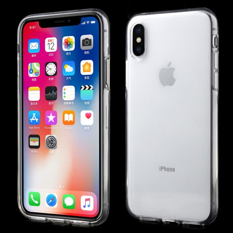 Cover iPhone X Gennemsigtig Fleksibel