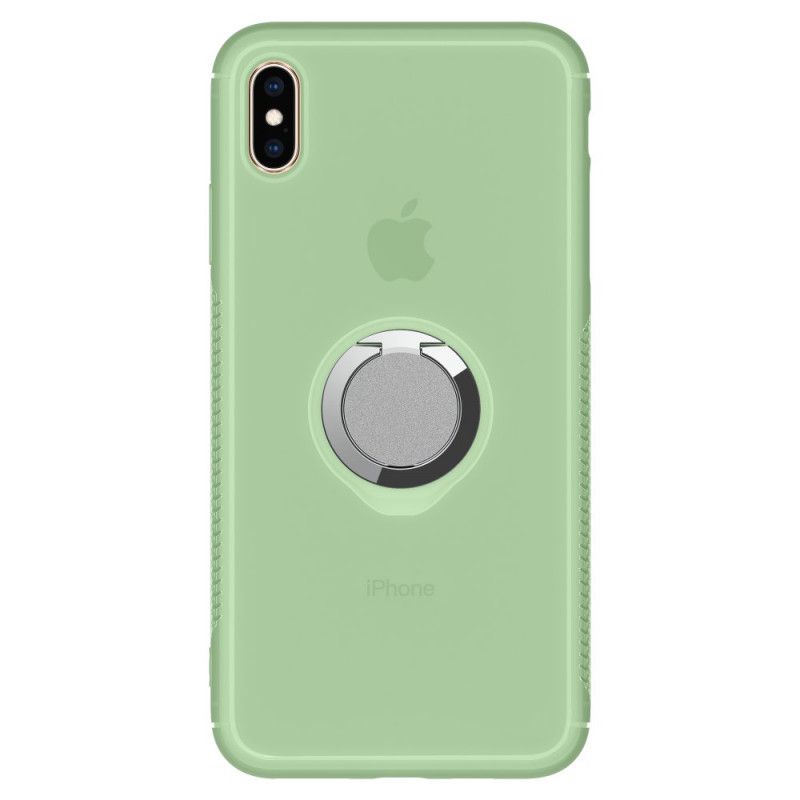 Cover iPhone X Magenta Indvendig / Udvendig Farveændring Med Ring Beskyttelse