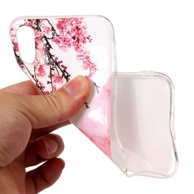 Cover iPhone X Marmoreret Blomme