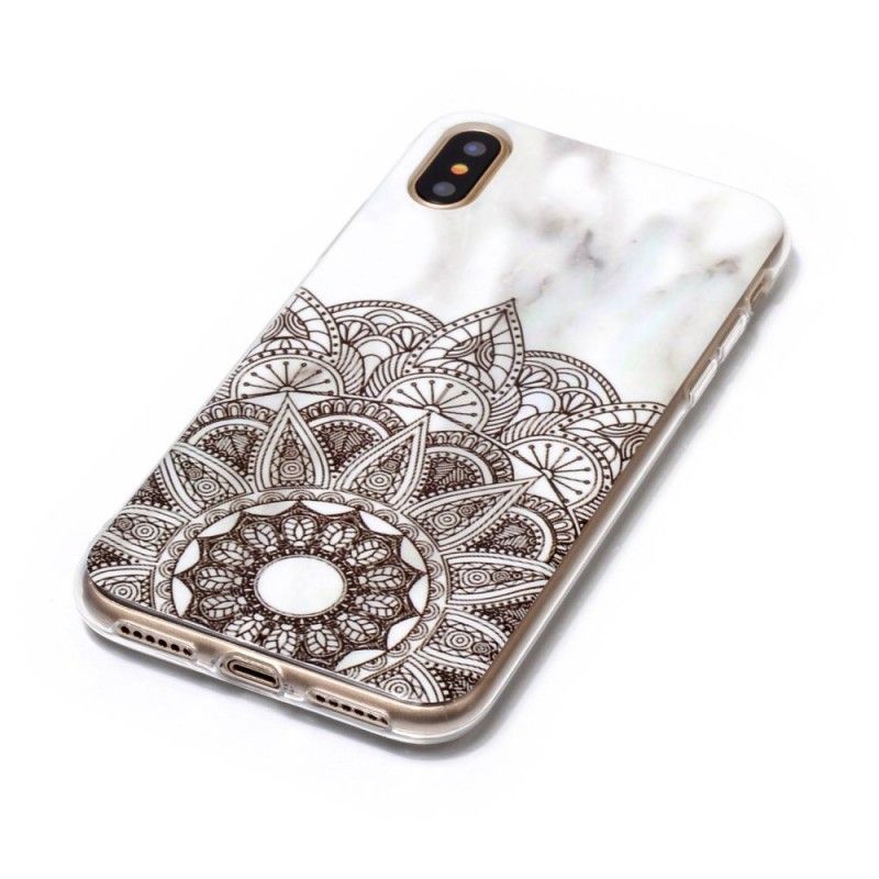 Cover iPhone X Marmoreret Mandala