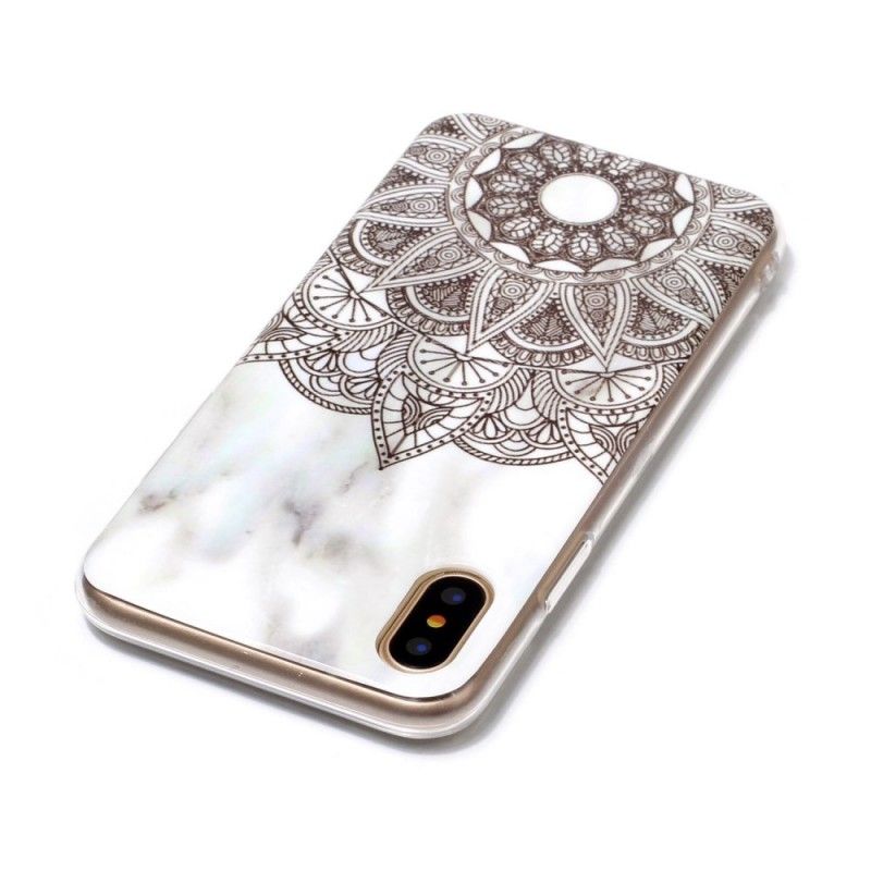 Cover iPhone X Marmoreret Mandala