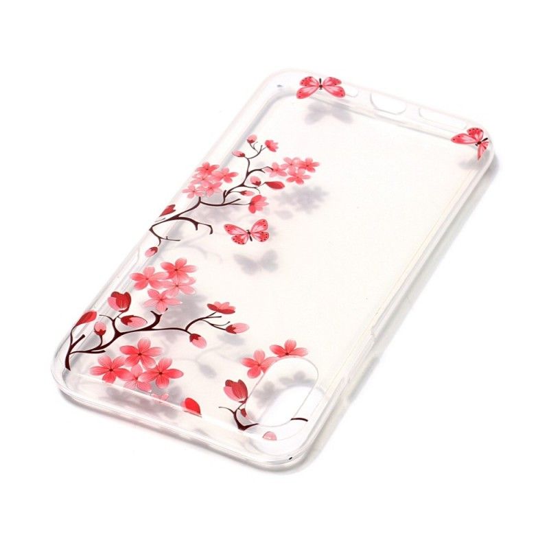 Cover iPhone X Mobilcover Gennemsigtigt Blomstrende Træ