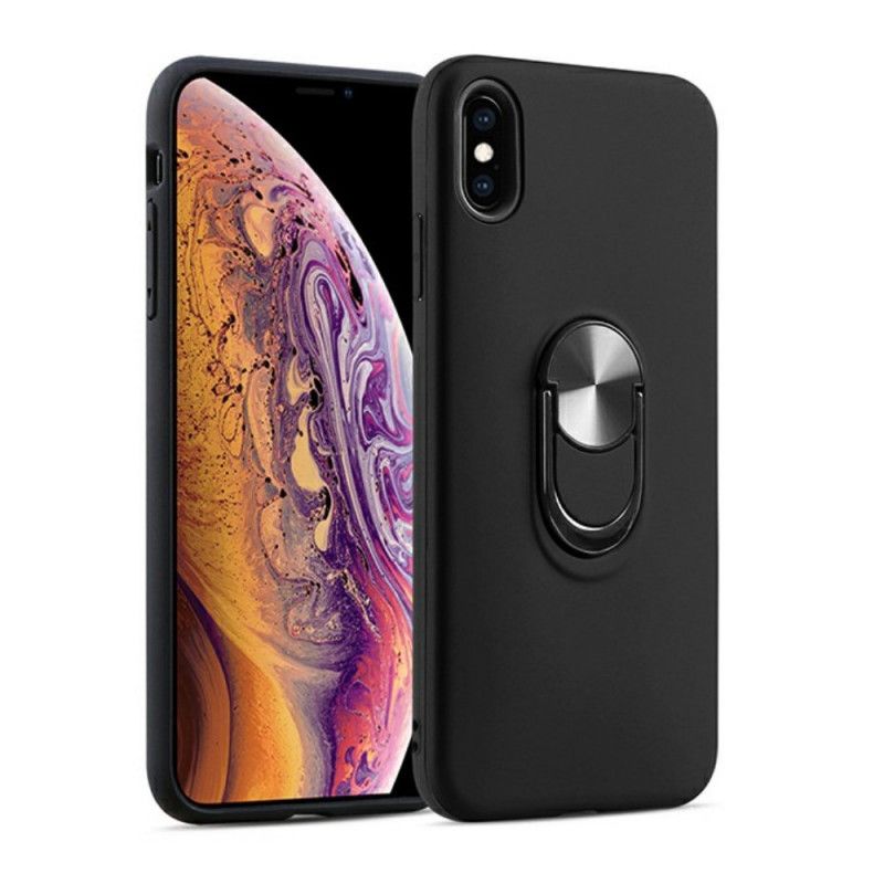 Cover iPhone X Sort Aftagelig Med Støttering Original