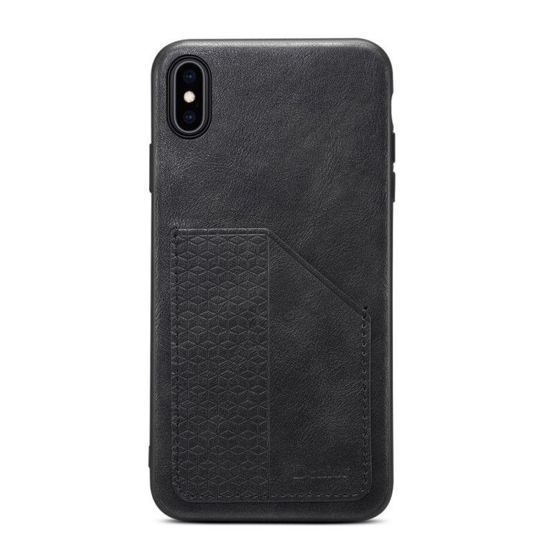 Cover iPhone X Sort Denior Kortholder