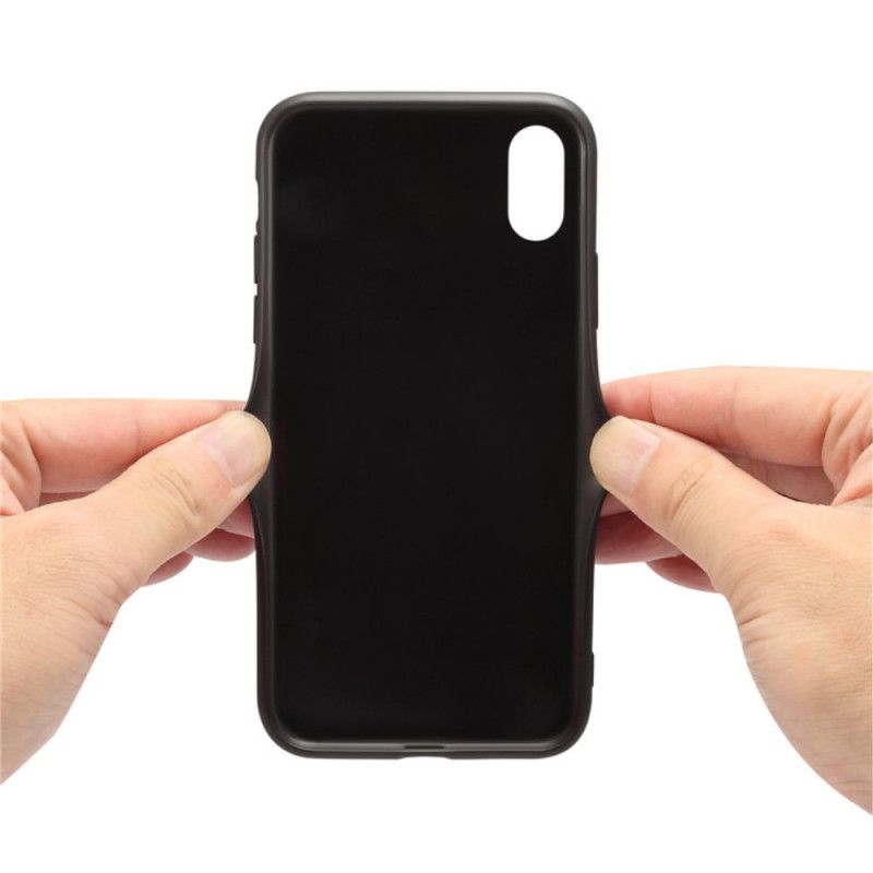 Cover iPhone X Sort Denior Kortholder