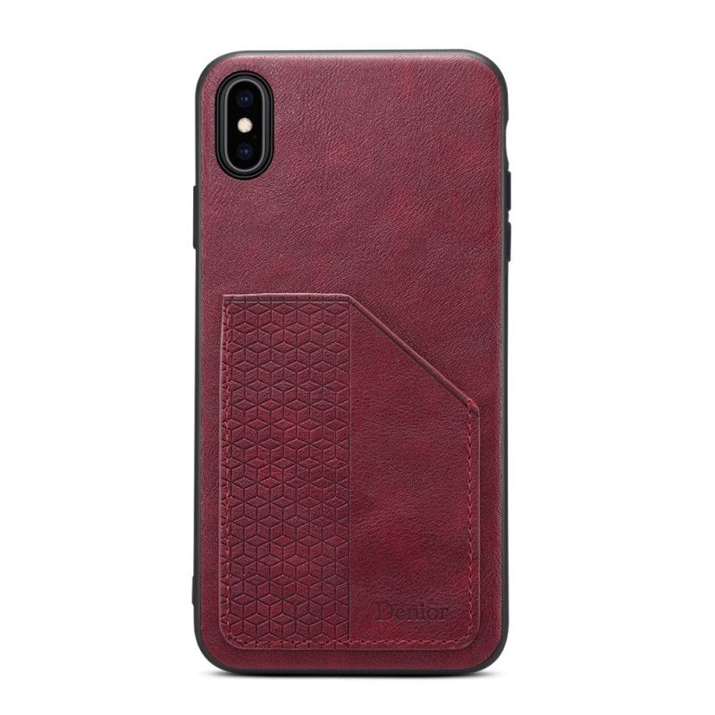 Cover iPhone X Sort Denior Kortholder