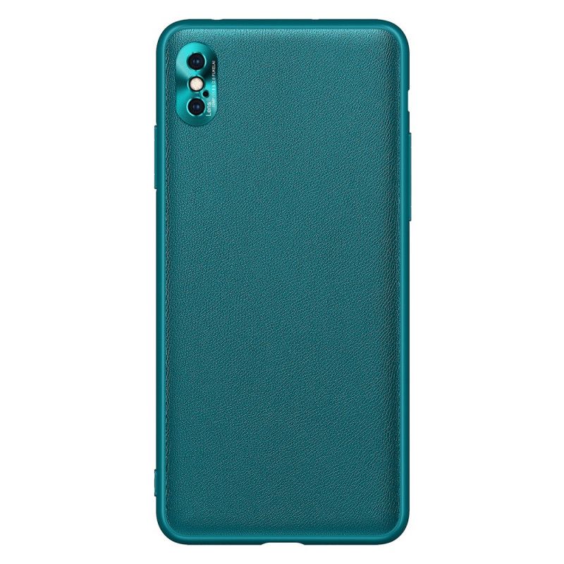 Cover iPhone X Sort Farve Læder Stil