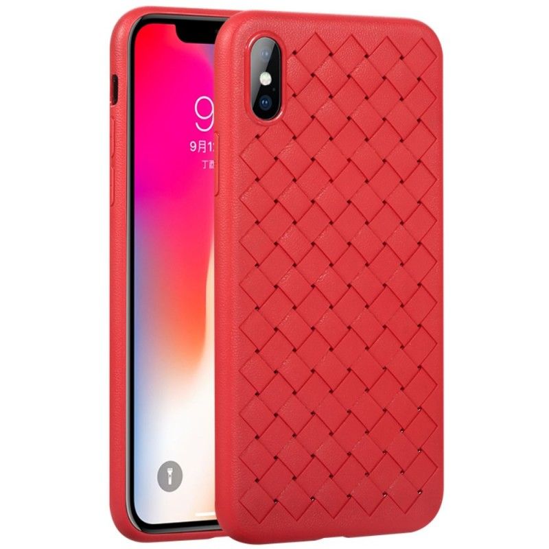 Cover iPhone X Sort Flettet Beskyttelse