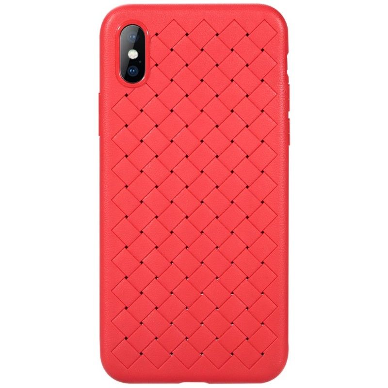 Cover iPhone X Sort Flettet Beskyttelse