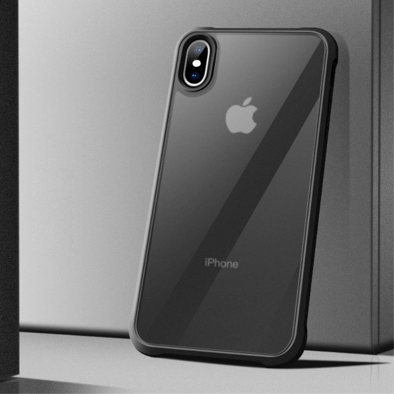 Cover iPhone X Sort Gennemsigtige Leeu-Beskyttelsespuder