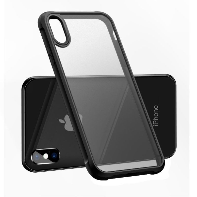 Cover iPhone X Sort Gennemsigtige Leeu-Beskyttelsespuder