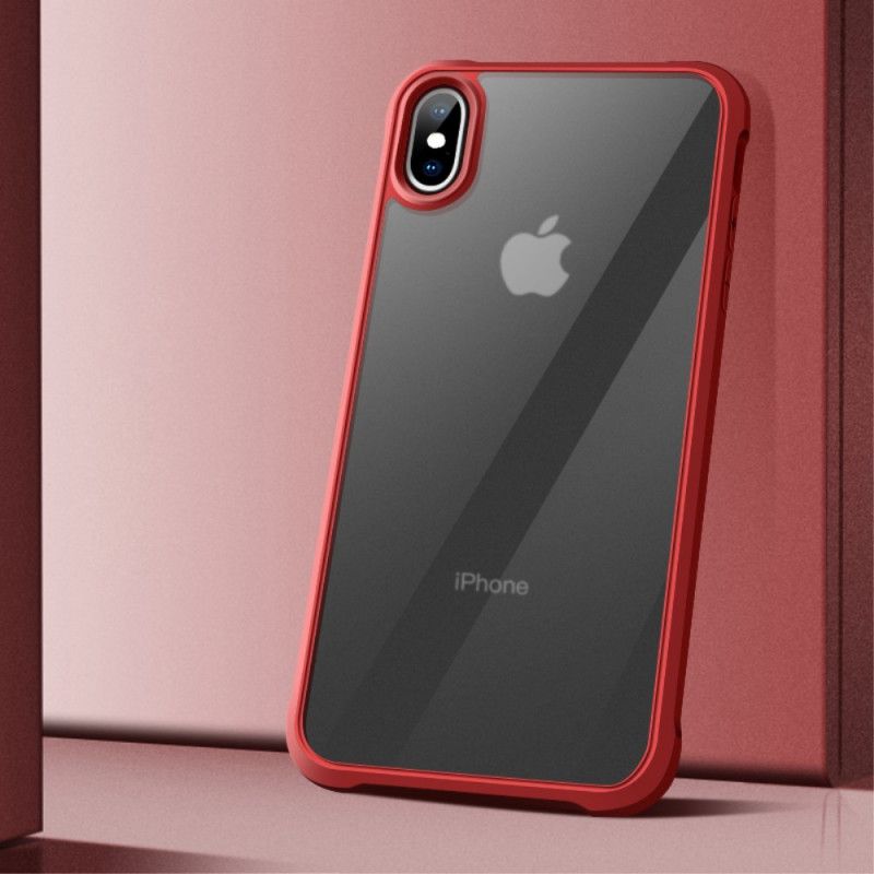 Cover iPhone X Sort Gennemsigtige Leeu-Beskyttelsespuder