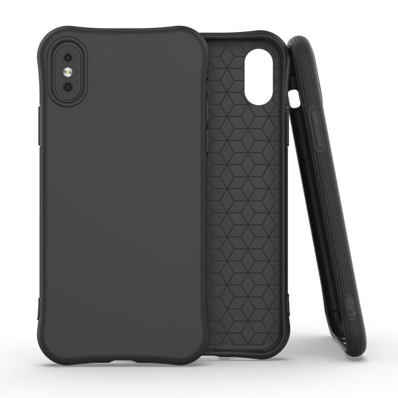 Cover iPhone X Sort Mobilcover Enkay Mat Fleksibel Silikone