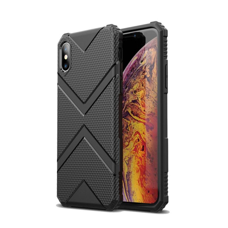 Cover iPhone X Sort Mobilcover Skjold