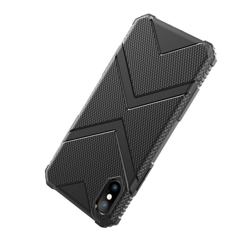 Cover iPhone X Sort Mobilcover Skjold