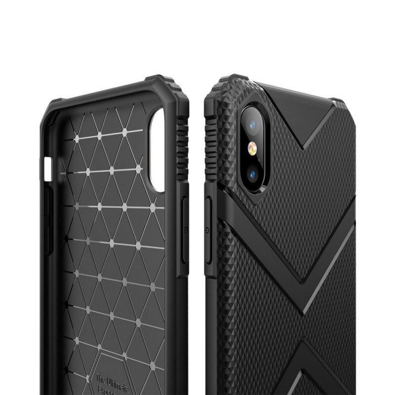 Cover iPhone X Sort Mobilcover Skjold