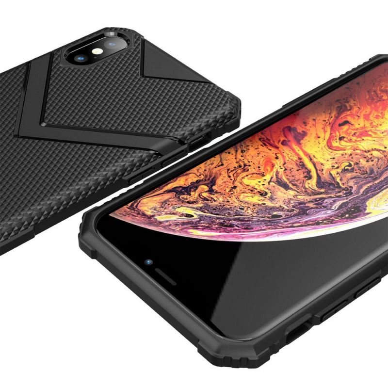 Cover iPhone X Sort Mobilcover Skjold