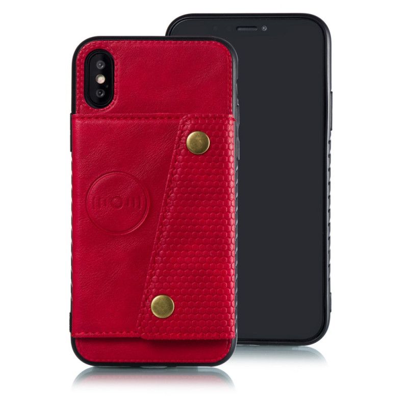 Cover iPhone X Sort Mobilcover Snap Tegnebog