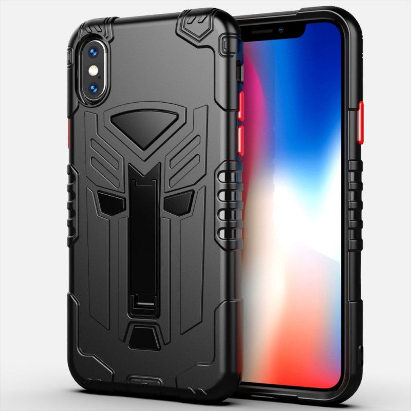 Cover iPhone X Sort Skjold Med Krykke