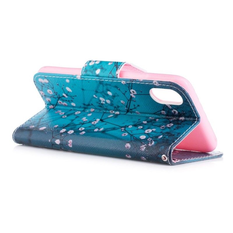 Flip Cover iPhone X Mobilcover Blomstrende Træ