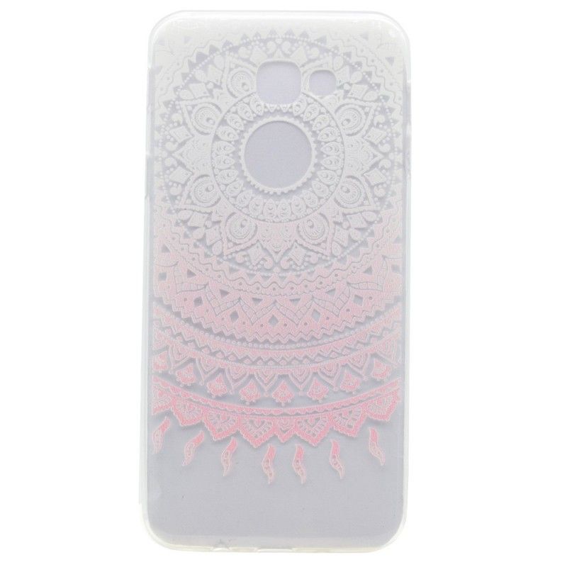 Cover Samsung Galaxy A5 2017 Lyserød Gennemsigtig Farverig Mandala Original