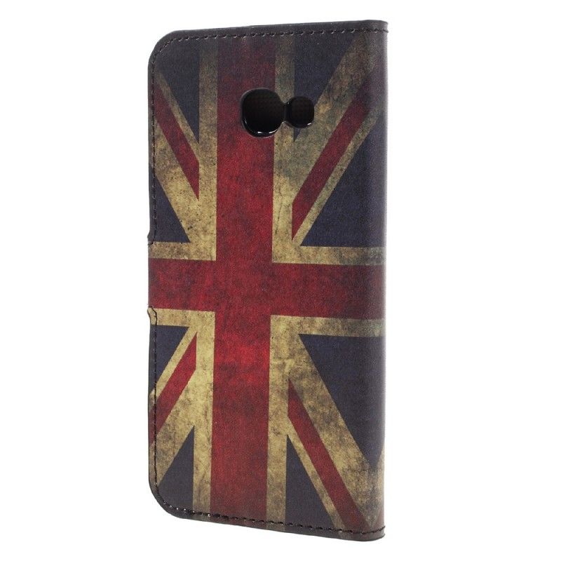 Flip Cover Læder Samsung Galaxy A5 2017 Englands Flag