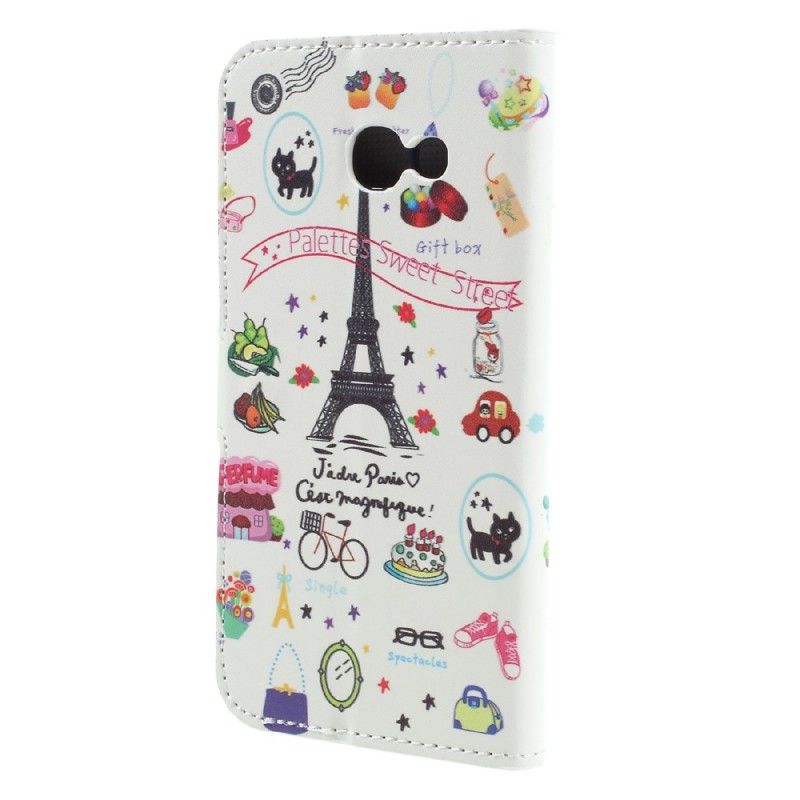 Flip Cover Læder Samsung Galaxy A5 2017 Jeg Elsker Paris