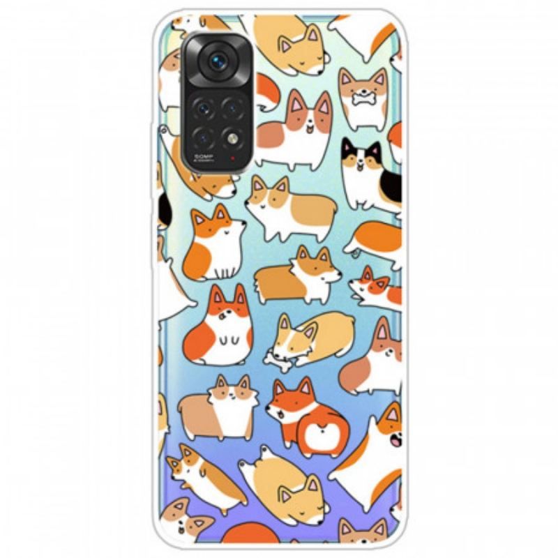 Cover Xiaomi Redmi Note 11 / 11S Sømløse Flere Hunde