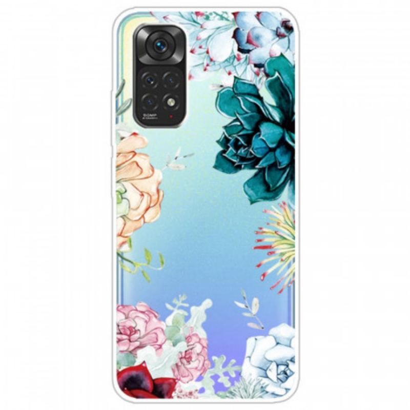 Mobilcover Xiaomi Redmi Note 11 / 11S Sømløse Akvarelblomster