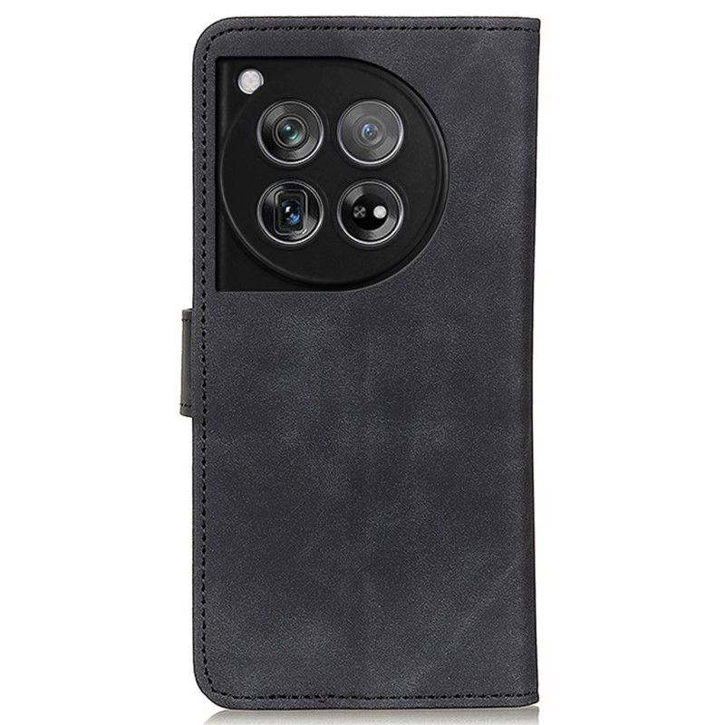 Læder Cover Oneplus 12 5g Telefon Etui Retro Style Khazneh