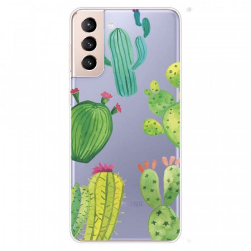 Cover Samsung Galaxy S22 Plus 5G Akvarel Kaktusser