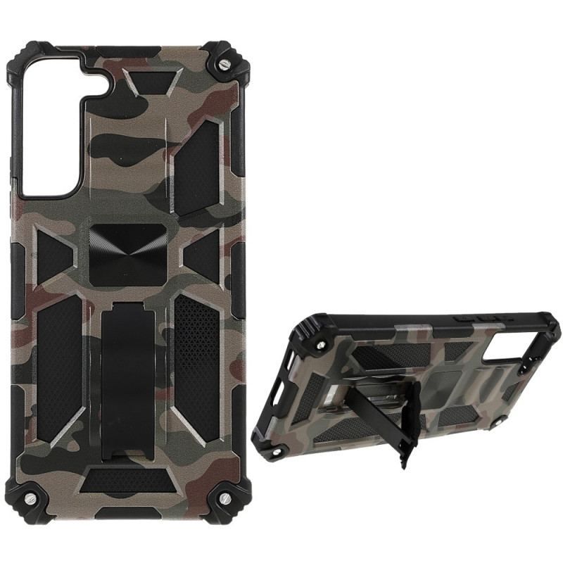 Cover Samsung Galaxy S22 Plus 5G Camouflage Aftagelig Støtte