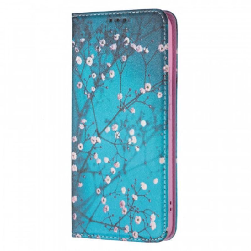 Cover Samsung Galaxy S22 Plus 5G Flip Cover Blomstrende Grene