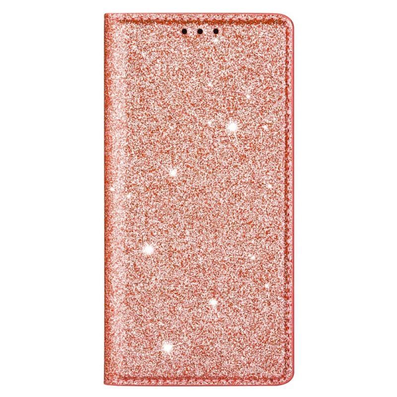 Cover Samsung Galaxy S22 Plus 5G Flip Cover Sequin Stil