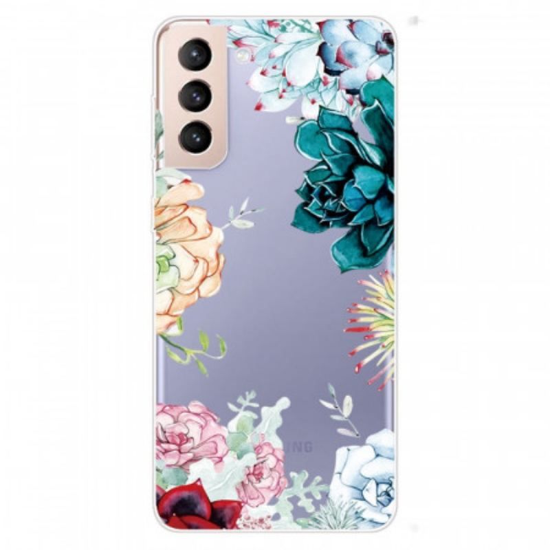 Cover Samsung Galaxy S22 Plus 5G Sømløse Akvarelblomster