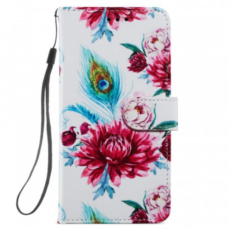 Flip Cover Samsung Galaxy S22 Plus 5G Intense Blomster