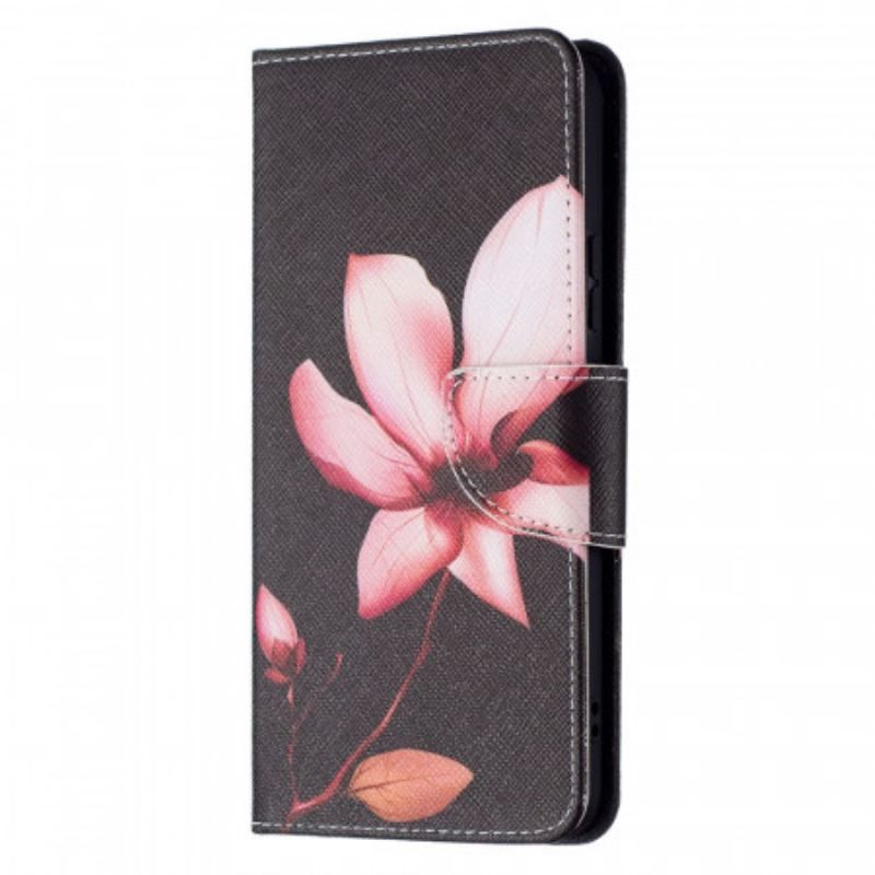 Flip Cover Samsung Galaxy S22 Plus 5G Lyserød Blomst