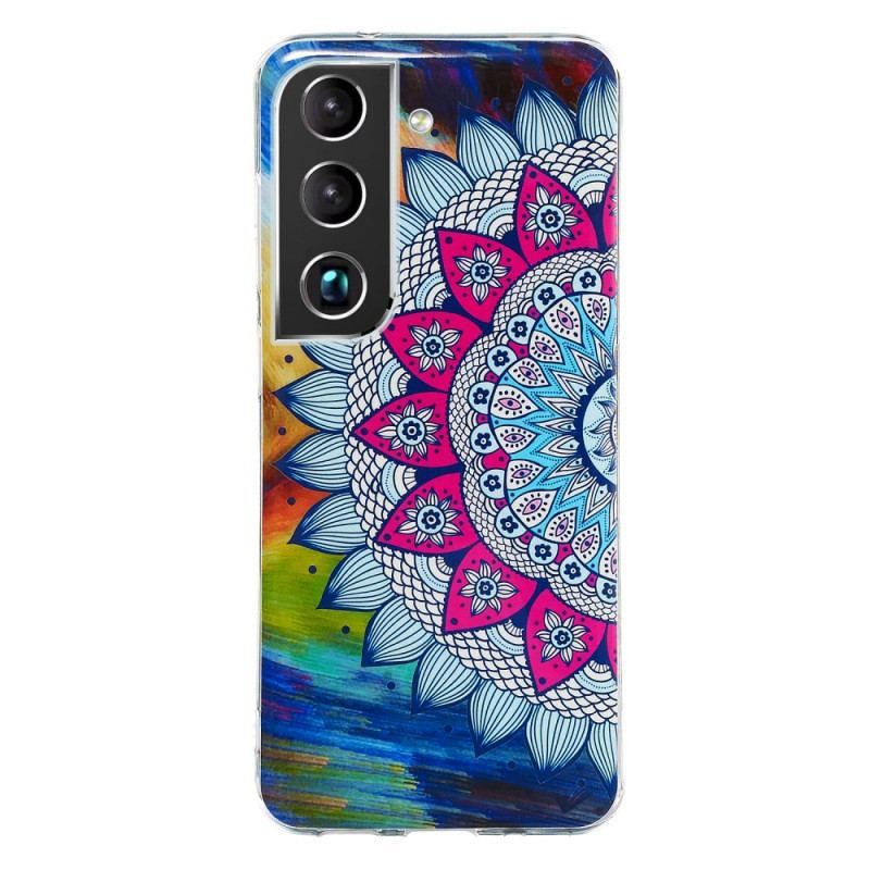 Mobilcover Samsung Galaxy S22 Plus 5G Fluorescerende Blomsterserie