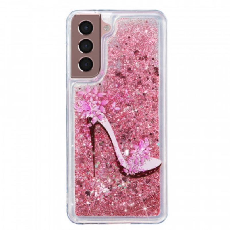 Mobilcover Samsung Galaxy S22 Plus 5G Glitter Pumpe