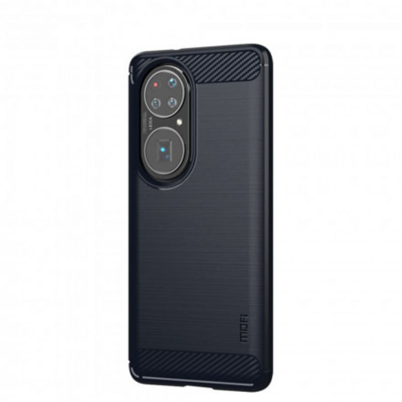 Cover Huawei P50 Pro Børstet Carbon Fiber Mofi