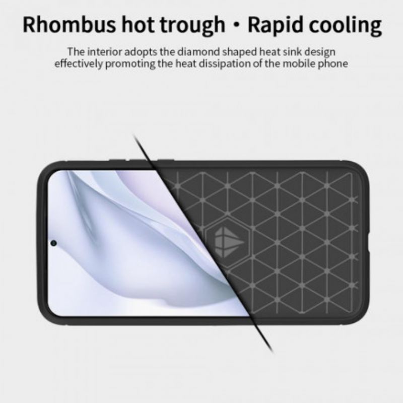 Cover Huawei P50 Pro Børstet Carbon Fiber Mofi