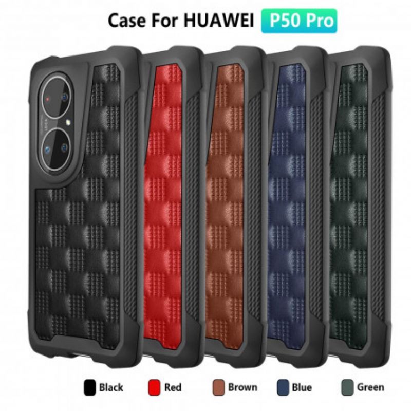 Cover Huawei P50 Pro Quiltede Forstærkede Hjørner