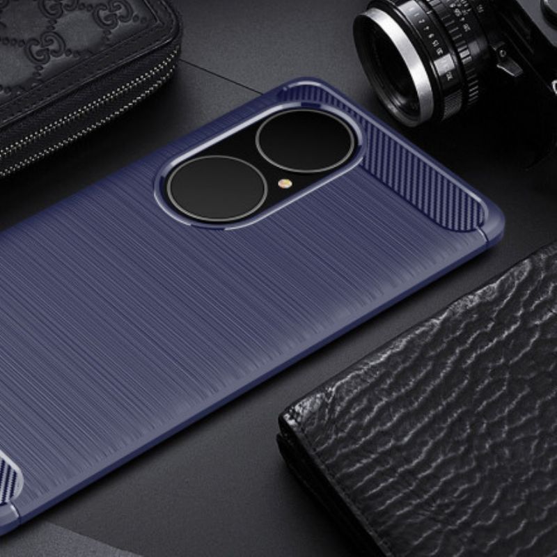 Cover Til Huawei P50 Pro Børstet Kulfiber