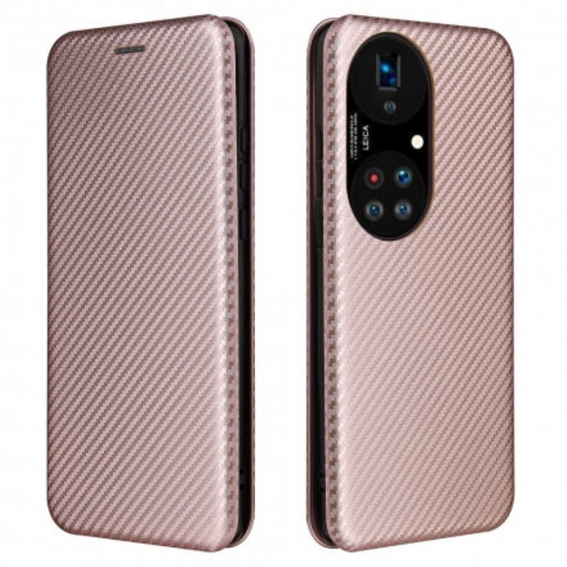 Flip Cover Huawei P50 Pro Kulfiber