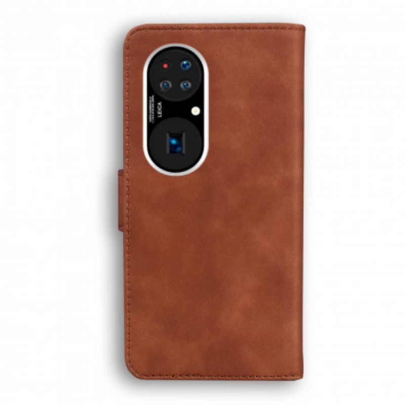 Flip Cover Til Huawei P50 Pro Style Læder Vintage Couture