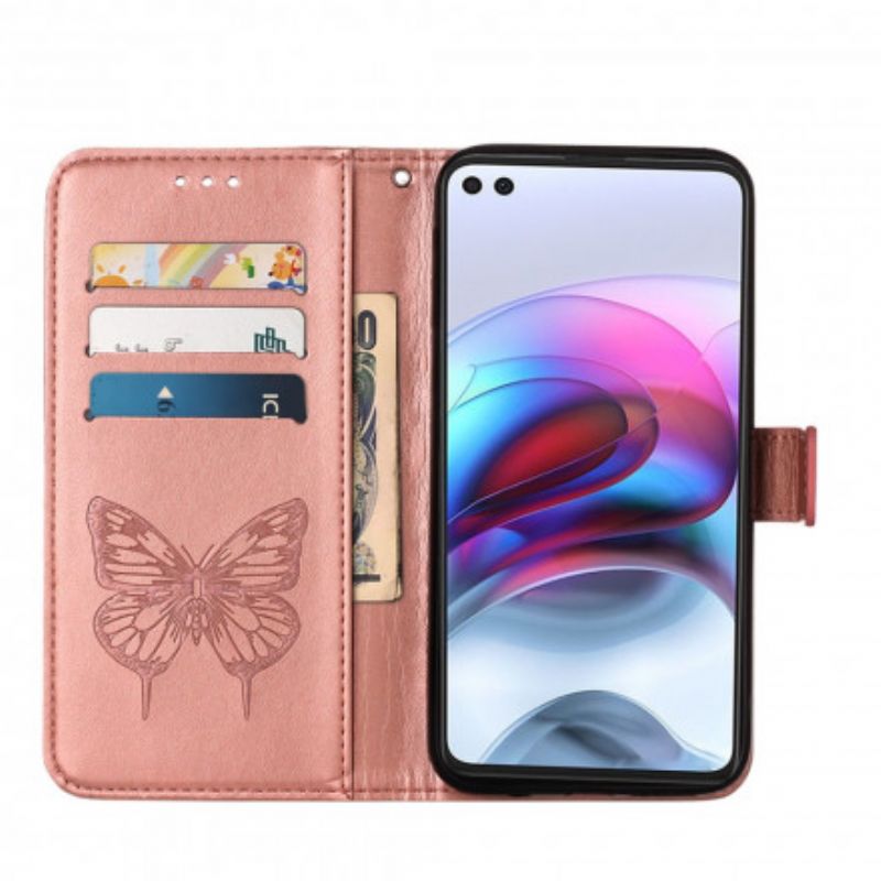 Flip Cover Moto G100 Butterfly Design