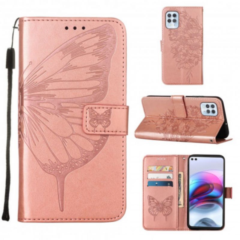 Flip Cover Moto G100 Butterfly Design