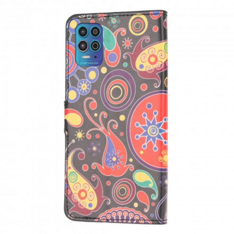 Flip Cover Moto G100 Design Galaxy