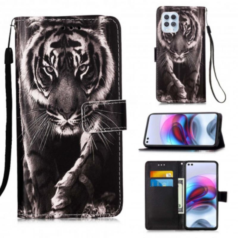 Flip Cover Moto G100 Night Tiger