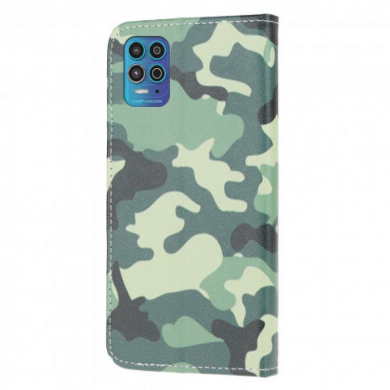 Flip Cover Til Moto G100 Militær Camouflage